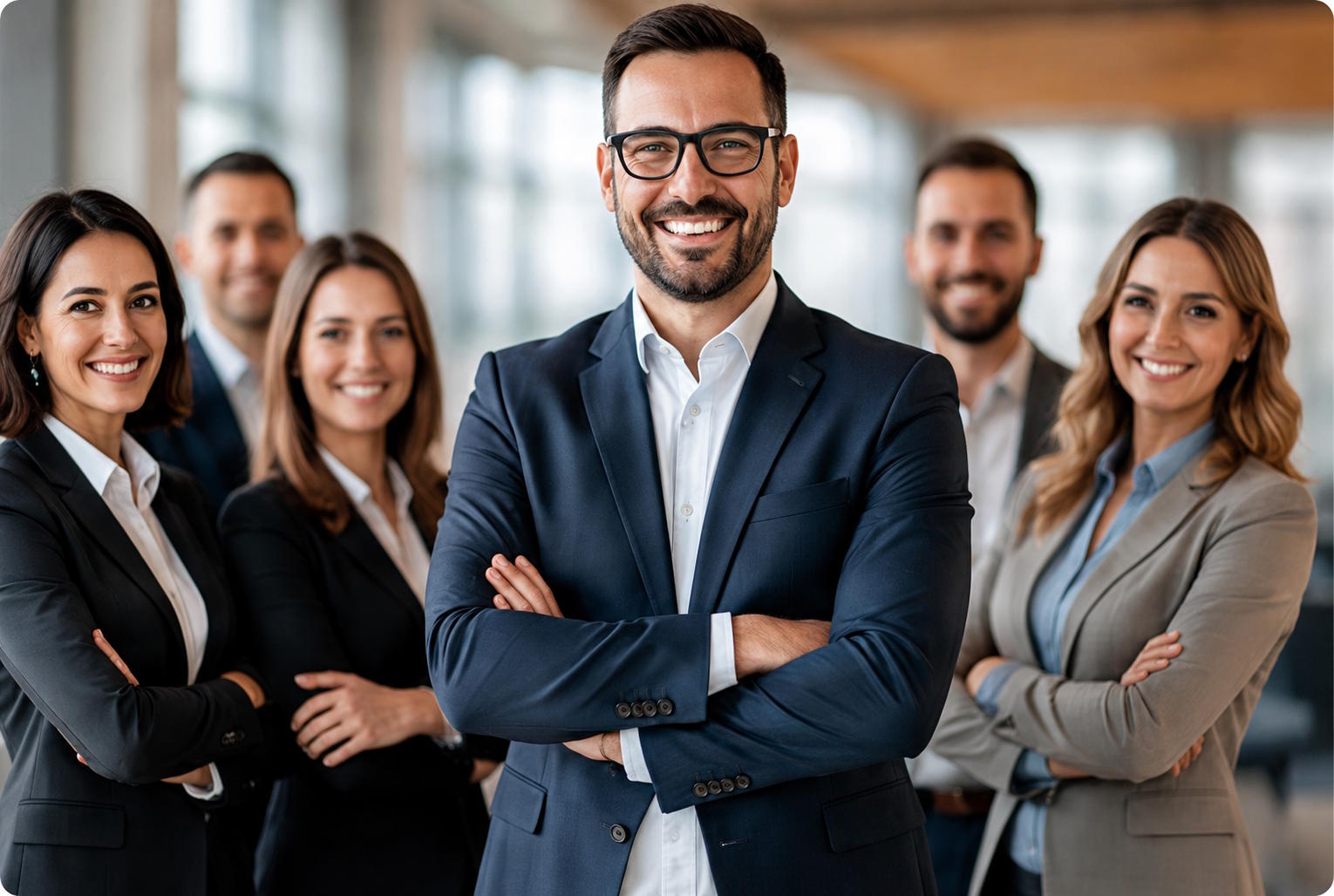 Equipe de consultoria empresarial da RH Curitiba